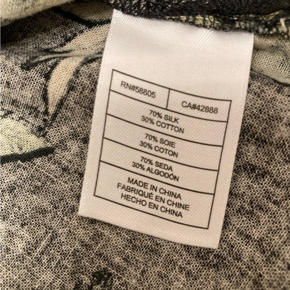 Island Outfitters Silk Blend Black Tropical Print Hawaiian Shirt, Size 2XLT - Picture 8 of 8